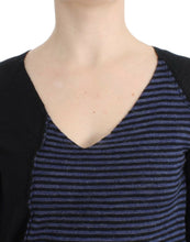 Black striped V-neck sweater Costume National