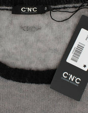 Gray embellished asymmetric sweater Costume National