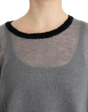 Gray embellished asymmetric sweater Costume National