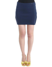 Blue nylon mini skirt Costume National