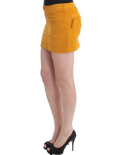 Yellow corduroy mini skirt Costume National