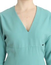 Green 3/4 sleeved sheath dress Costume National