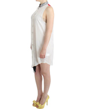 White shirt assymetric hem dress Costume National