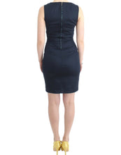Blue pencil cotton dress Costume National