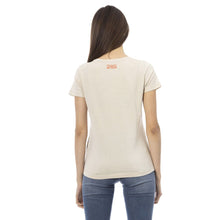 Beige Cotton Women T-Shirt Trussardi Action