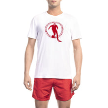 White Cotton Men T-Shirt Bikkembergs