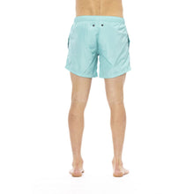 Light Blue Polyester Men Swim Short Bikkembergs