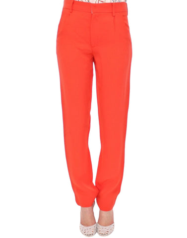 Orange boyfriend stretch pants CO|TE