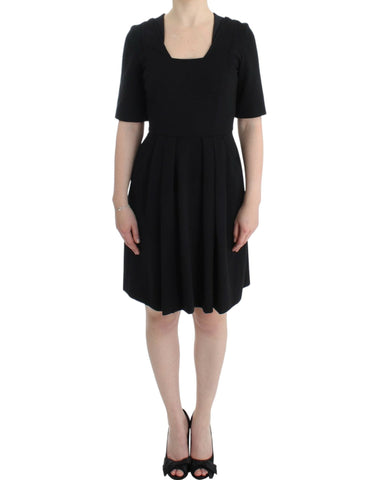 Black short sleeve venus dress CO|TE