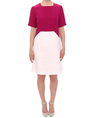 White Robot shift dress CO|TE
