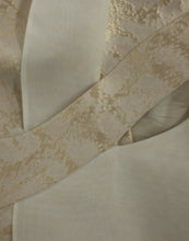 Beige brocade sleeveless jacket vest Zeyneptosun