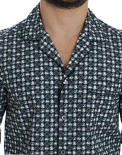 Green Hat Print Cotton Pajama Shirt Sleepwear Dolce & Gabbana