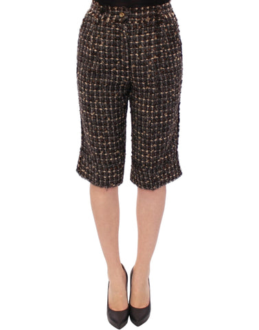 Multicolor wool shorts pants Dolce & Gabbana
