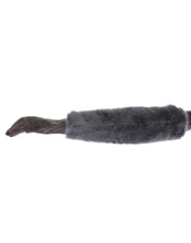 Gray Mink Fur Lambskin Suede Leather Gloves Dolce & Gabbana