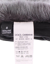 Gray Mink Fur Lambskin Suede Leather Gloves Dolce & Gabbana