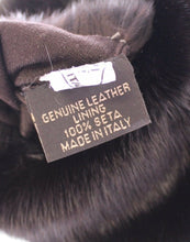 Purple Mink Fur Goatskin Suede Leather Gloves Dolce & Gabbana