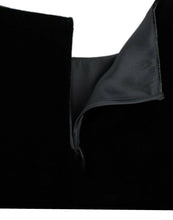 Black velvet shortsleeved blouse Dolce & Gabbana