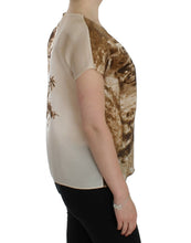 Brown Taormina silk blouse Dolce & Gabbana