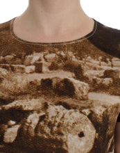 Brown Taormina silk blouse Dolce & Gabbana
