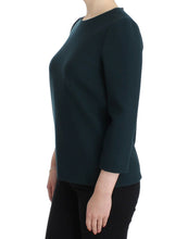 Green 3/4 sleeve wool blouse Dolce & Gabbana