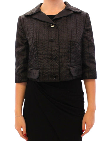 Black Short Bolero Shrug Jacket Coat Dolce & Gabbana