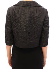 Black Short Bolero Shrug Jacket Coat Dolce & Gabbana