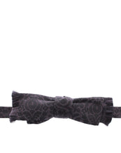 Gray Black Wool Bow Tie Dolce & Gabbana