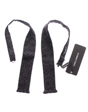 Gray Black Wool Bow Tie Dolce & Gabbana