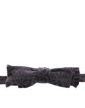 Gray Black Wool Silk Bow Tie Dolce & Gabbana