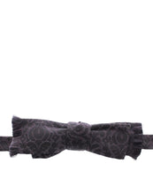 Gray Black Wool Silk Bow Tie Dolce & Gabbana