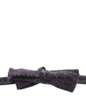 Gray Black Wool Silk Bow Tie Dolce & Gabbana
