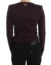 Purple Ruched Jacket Coat Blazer Short GF Ferre