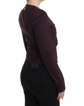 Purple Ruched Jacket Coat Blazer Short GF Ferre