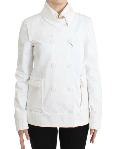 White Double Breasted Jacket Coat Blazer GF Ferre