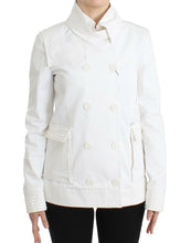 White Double Breasted Jacket Coat Blazer GF Ferre