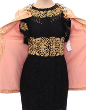 Pink Silk Brocade Crystal Jacket Coat Dolce & Gabbana