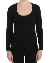 Black Cashmere Crewneck Sweater Pullover Dolce & Gabbana