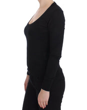Black Cashmere Crewneck Sweater Pullover Dolce & Gabbana
