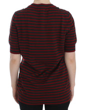 Red Gray Cashmere Short Sleeve Sweater Dolce & Gabbana