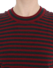 Red Gray Cashmere Short Sleeve Sweater Dolce & Gabbana