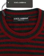 Red Gray Cashmere Short Sleeve Sweater Dolce & Gabbana