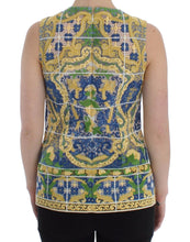 Multicolor Majolica Embroidered Sweater Dolce & Gabbana