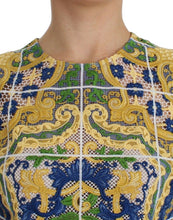 Multicolor Majolica Embroidered Sweater Dolce & Gabbana