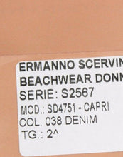 Beachwear Blue Jeans Capri Pants Cropped Ermanno Scervino