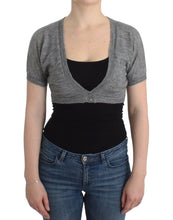 Lingerie Knit Gray Bolero Sweater Cardigan Ermanno Scervino