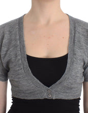 Lingerie Knit Gray Bolero Sweater Cardigan Ermanno Scervino