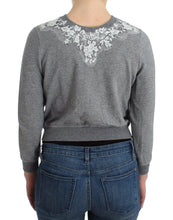 Lingerie Gray Lace Sweater Cardigan Top Ermanno Scervino