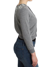 Lingerie Gray Lace Sweater Cardigan Top Ermanno Scervino