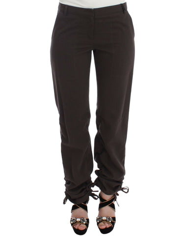 Brown Chinos Casual Dress Pants Khakis Ermanno Scervino