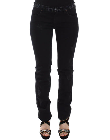 Black Slim Jeans Denim Pants Skinny Stretch Ermanno Scervino